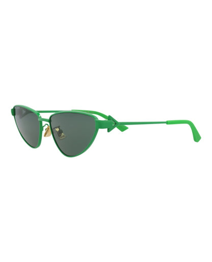 Bottega Veneta Cat Eye-Frame Metal Sunglasses Green Green Green (BV1186S-30013675-004)