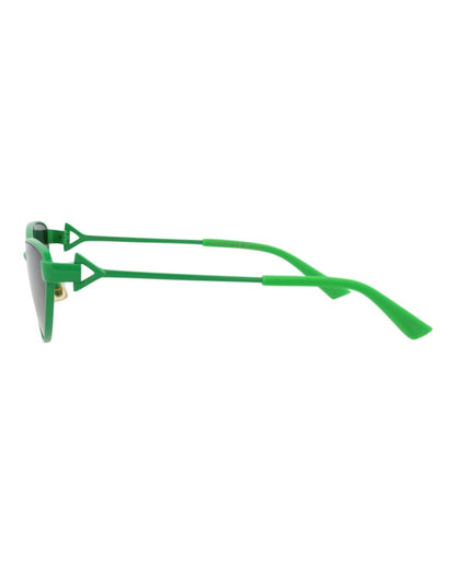 Bottega Veneta Cat Eye-Frame Metal Sunglasses Green Green Green (BV1186S-30013675-004)