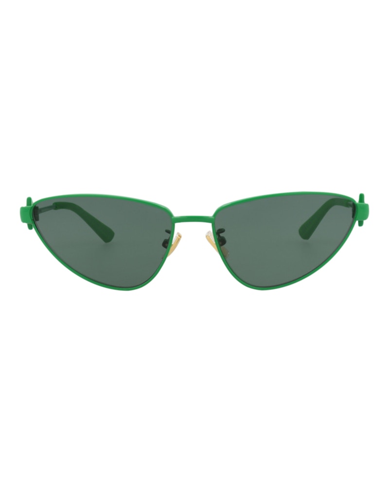 Bottega Veneta Cat Eye-Frame Metal Sunglasses Green Green Green (BV1186S-30013675-004)