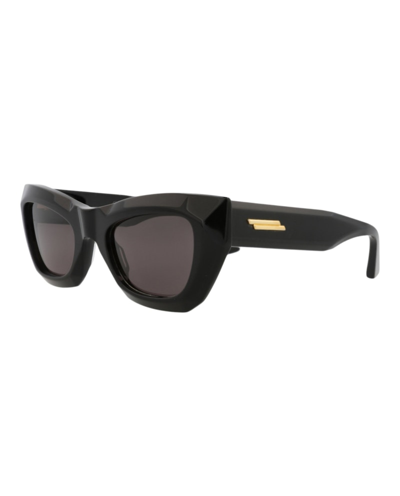Bottega Veneta Cat Eye-Frame Recycled Acetate Sunglasses Black Black Grey (BV1251S-30014558-001)