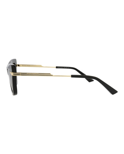 Bottega Veneta Cat Eye-Frame Recycled Acetate Sunglasses Black Gold Grey (BV1241S-30014294-001)