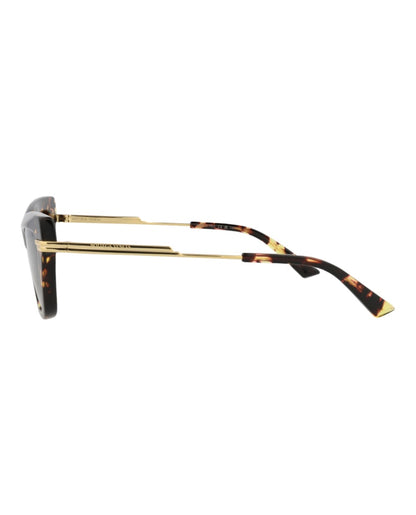Bottega Veneta Cat Eye-Frame Recycled Acetate Sunglasses Havana Gold Brown (BV1241S-30014294-002)