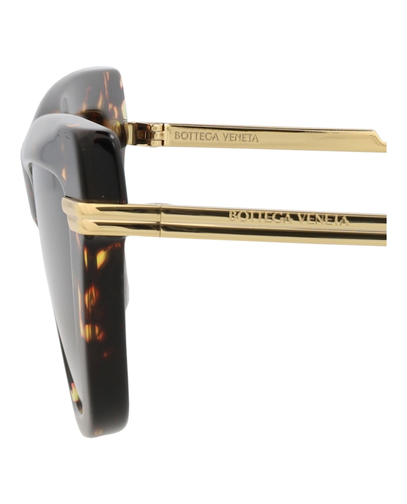 Bottega Veneta Cat Eye-Frame Recycled Acetate Sunglasses Havana Gold Brown (BV1241S-30014294-002)
