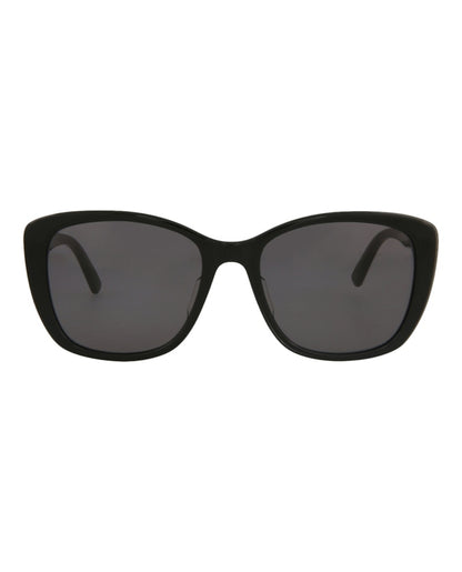 Bottega Veneta Cat Eye Sunglasses Black/Black/Grey (BV1079SK-30009236-001)