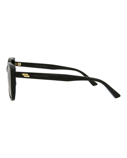 Bottega Veneta Cat Eye Sunglasses Black/Black/Grey (BV1079SK-30009236-001)