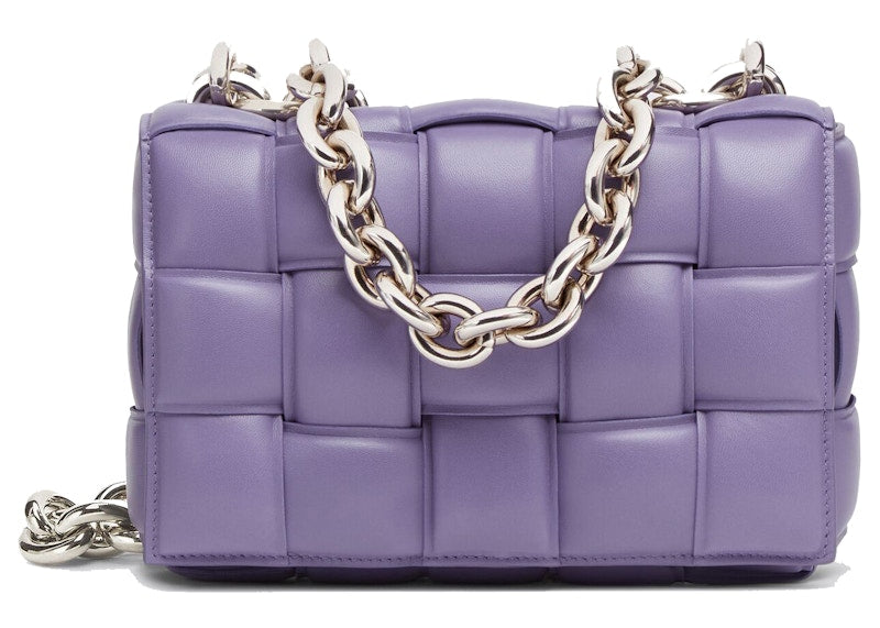 Bottega Veneta Chain Cassette Crossbody Bag Lavender