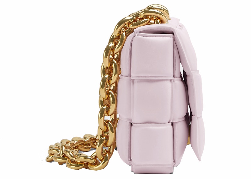 Bottega Veneta Chain Cassette Padded Intreccio Shoulder Bag Bliss Washed