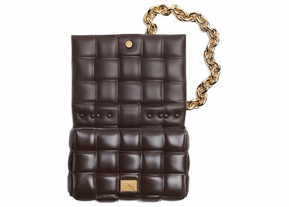 Bottega Veneta Chain Cassette Padded Intreccio Shoulder Bag Fondant