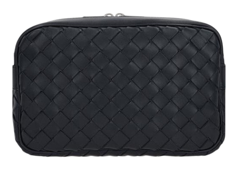 Bottega Veneta Classic Camera Bag Intrecciato Black