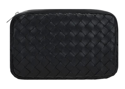 Bottega Veneta Classic Camera Bag Intrecciato Black