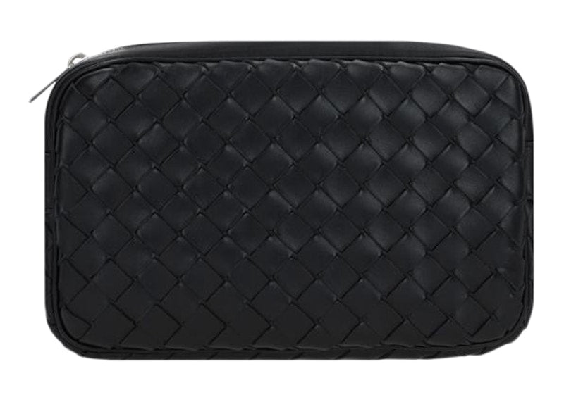 Bottega Veneta Classic Camera Bag Intrecciato Black