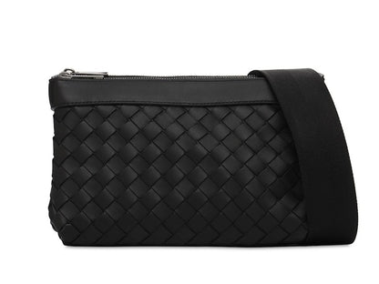 Bottega Veneta Classic Intrecciato Crossbody Black