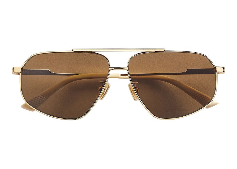 Bottega Veneta Classic Sunglasses Gold/Brown (712695V44501251)