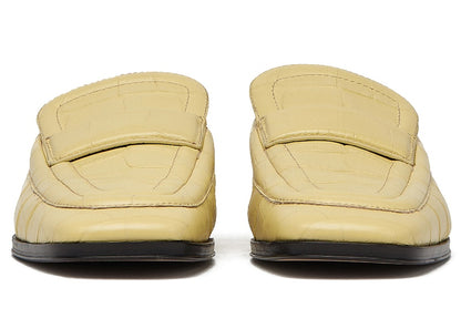 Bottega Veneta Croc-Effect Leather Loafer Yellow (Women's)