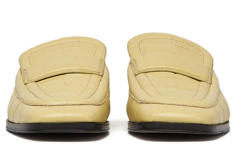 Bottega Veneta Croc-Effect Leather Loafer Yellow (Women's)