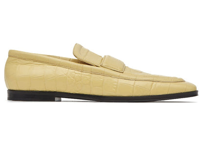 Bottega Veneta Croc-Effect Leather Loafer Yellow (Women's)