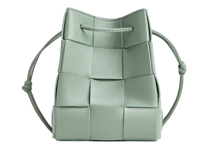 Bottega Veneta Crossbody Bucket Bag Small Intreccio New Sauge