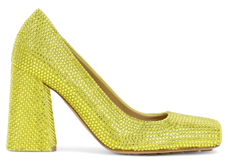 Bottega Veneta Crystal Embellished Tower Pumps Green (Women's)