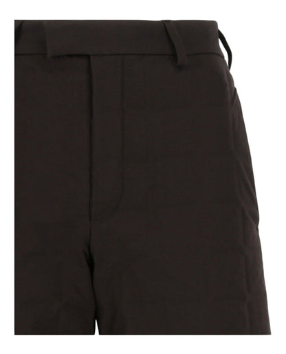 Bottega Veneta Embossed Quilted Shorts Fondente