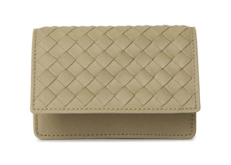 Bottega Veneta Flap Card Case Beige