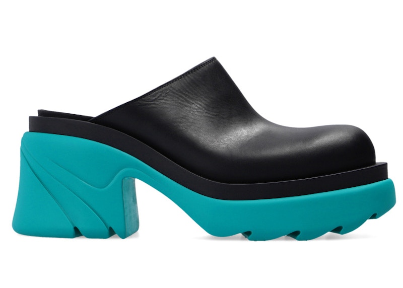 Bottega Veneta Flash Mule Black Blue (Women's)