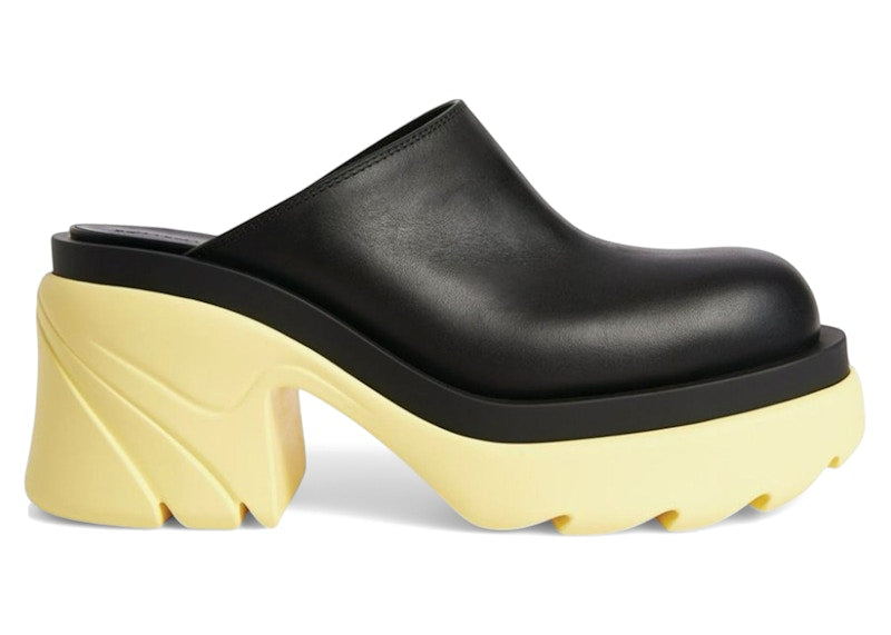 Bottega Veneta Flash Mules Black Yellow (Women's)