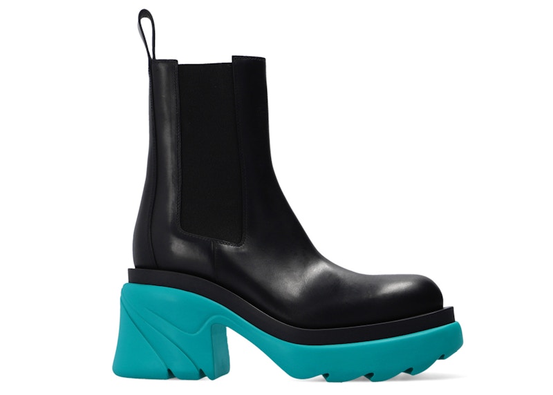 Bottega Veneta Flash Platform Ankle Boot Black Water (Women's)