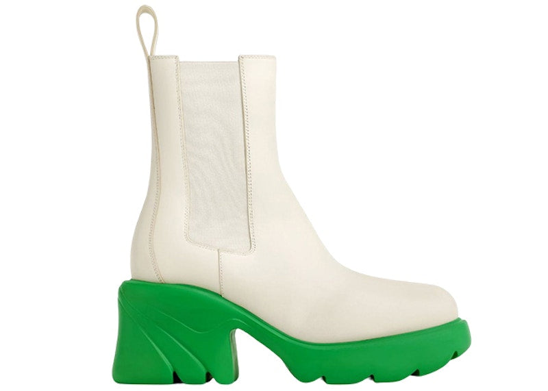 Bottega Veneta Flash Shearling Ankle Boot White Parakeet (Women's)