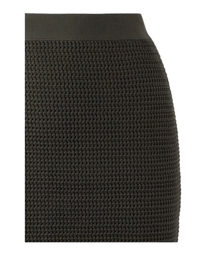 Bottega Veneta Fringe Trim Pencil Skirt Olive
