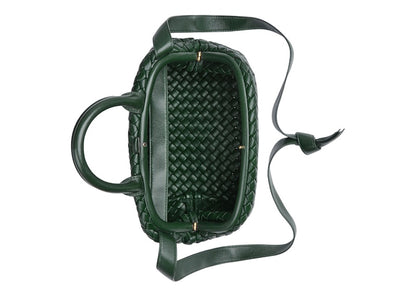 Bottega Veneta Handle Intrecciato Top Handle Small Raintree