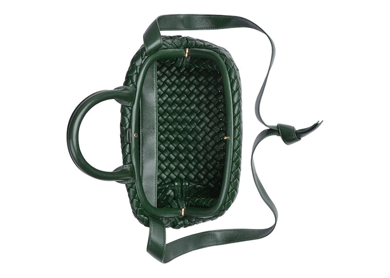 Bottega Veneta Handle Intrecciato Top Handle Small Raintree