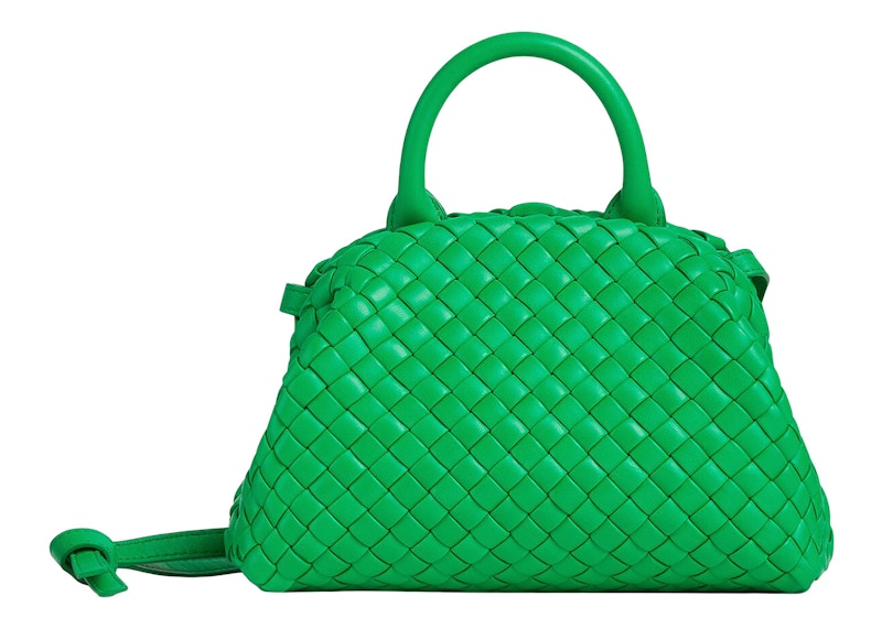 Bottega Veneta Handle Padded Intreccio Top Handle Mini Parakeet