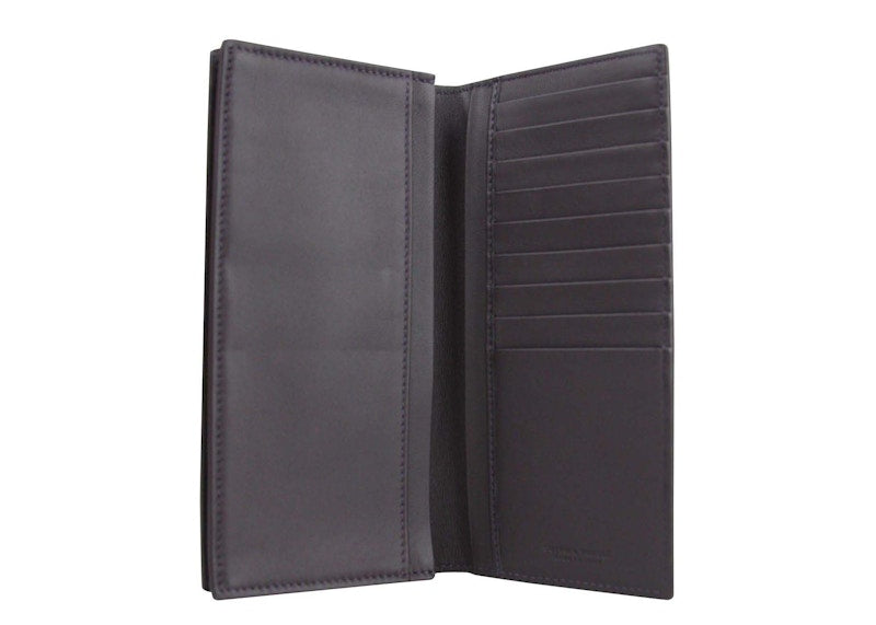 Bottega Veneta Intercciaco Bifold Wallet Dark Plum