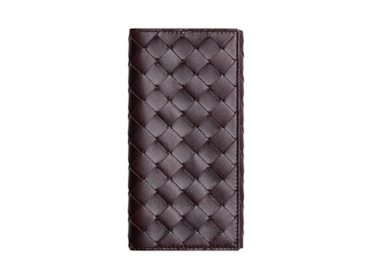 Bottega Veneta Intrecciato Bi-Fold Wallet Grape