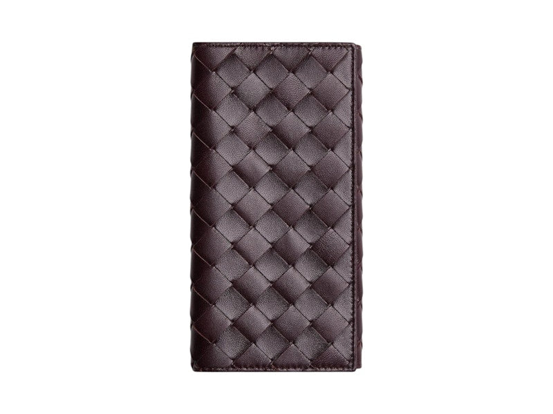 Bottega Veneta Intrecciato Bi-Fold Wallet Grape