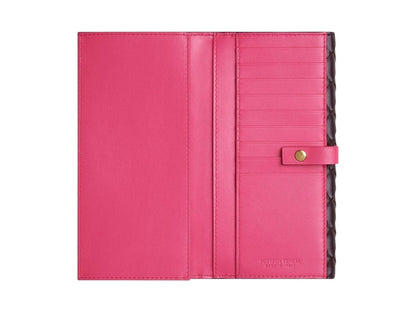 Bottega Veneta Intrecciato Bi-Fold Wallet Grape