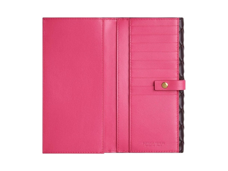 Bottega Veneta Intrecciato Bi-Fold Wallet Grape