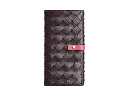 Bottega Veneta Intrecciato Bi-Fold Wallet Grape