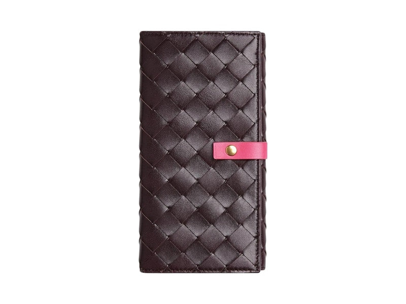 Bottega Veneta Intrecciato Bi-Fold Wallet Grape