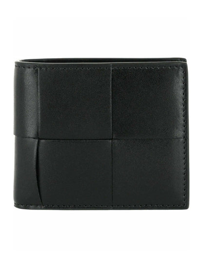 Bottega Veneta Intrecciato Bifold Wallet Black/Silver