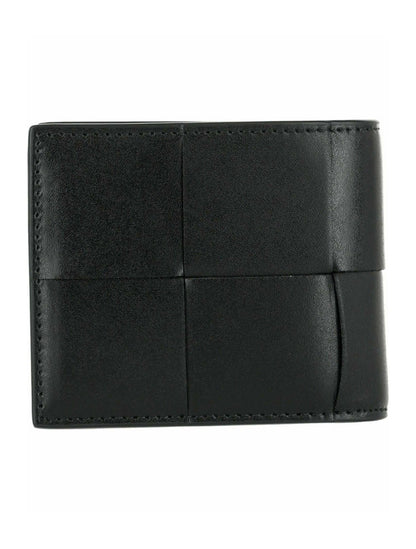 Bottega Veneta Intrecciato Bifold Wallet Black/Silver