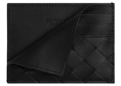 Bottega Veneta Intrecciato Card Case (635057 VCPQ3 8803) Black