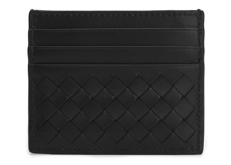 Bottega Veneta Intrecciato Card Case Black