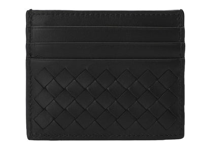 Bottega Veneta Intrecciato Card Case Black