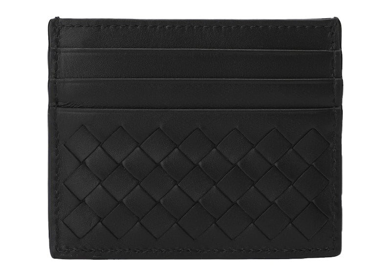 Bottega Veneta Intrecciato Card Case Black