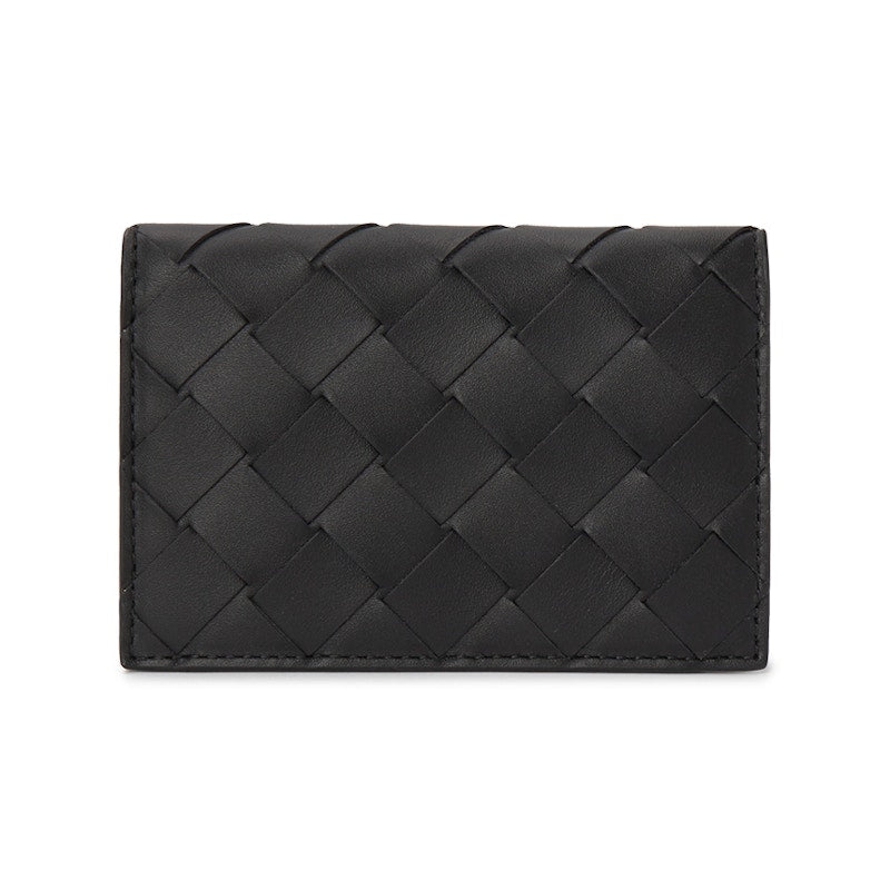 Bottega Veneta Intrecciato Card Holder Black