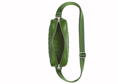 Bottega Veneta Intrecciato Leather Crossbody Avocado