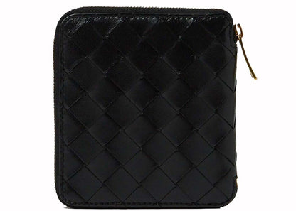 Bottega Veneta Intrecciato Leather Wallet Black