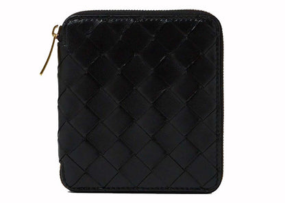 Bottega Veneta Intrecciato Leather Wallet Black