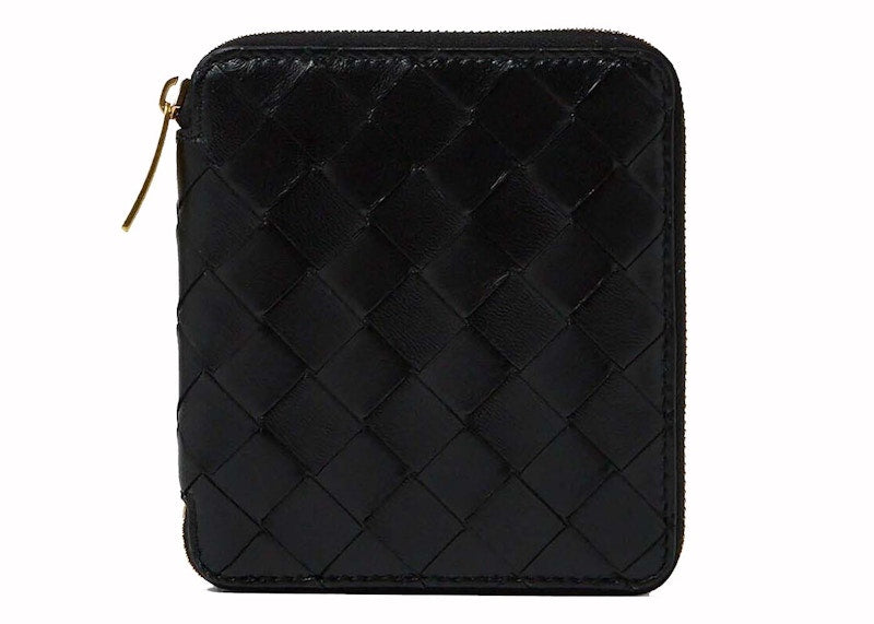 Bottega Veneta Intrecciato Leather Wallet Black